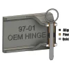 Cross section of CAD model showing assembly of Doorless XJ hinge upgrade kit
