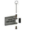 CAD model showing assembly directions of Doorless XJ hinge upgrade kit