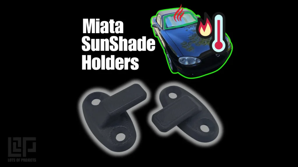 Miata sun shade holders cover