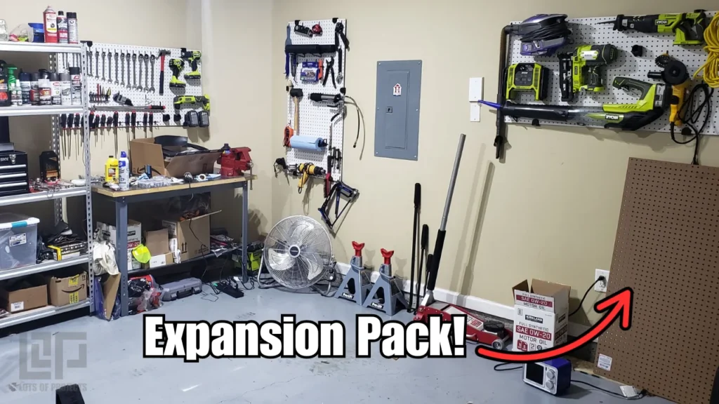 pegboard with 3d printed attachments