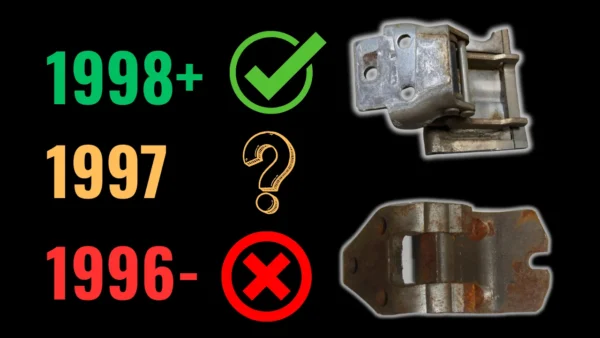 Jeep Cherokee XJ hinge comparison