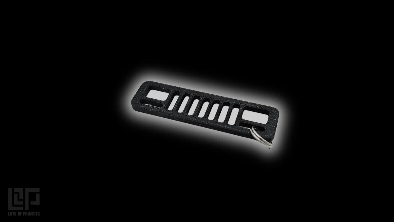 Jeep Cherokee XJ grill keychain