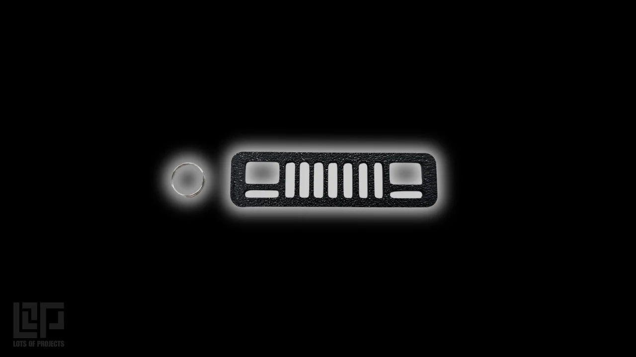 Jeep Cherokee XJ grill keychain