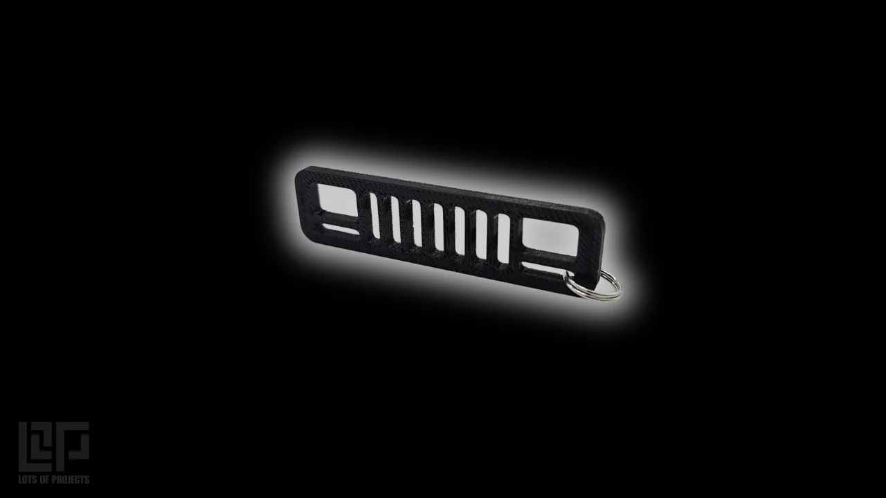 Jeep Cherokee XJ grill keychain