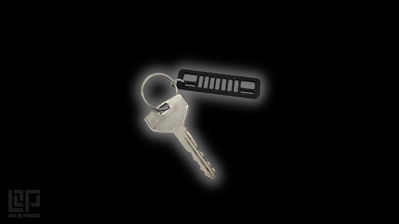 Jeep Cherokee XJ grill keychain