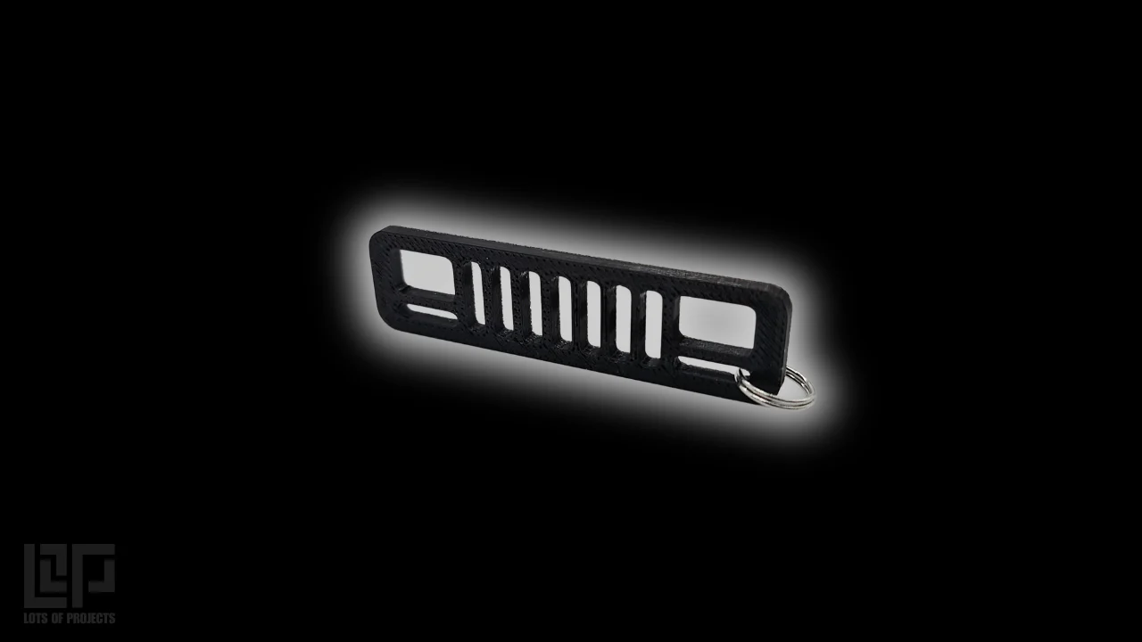 Jeep Cherokee XJ grill keychain